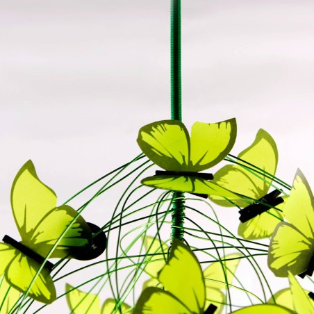 Green Butterfly ceiling Chandelier